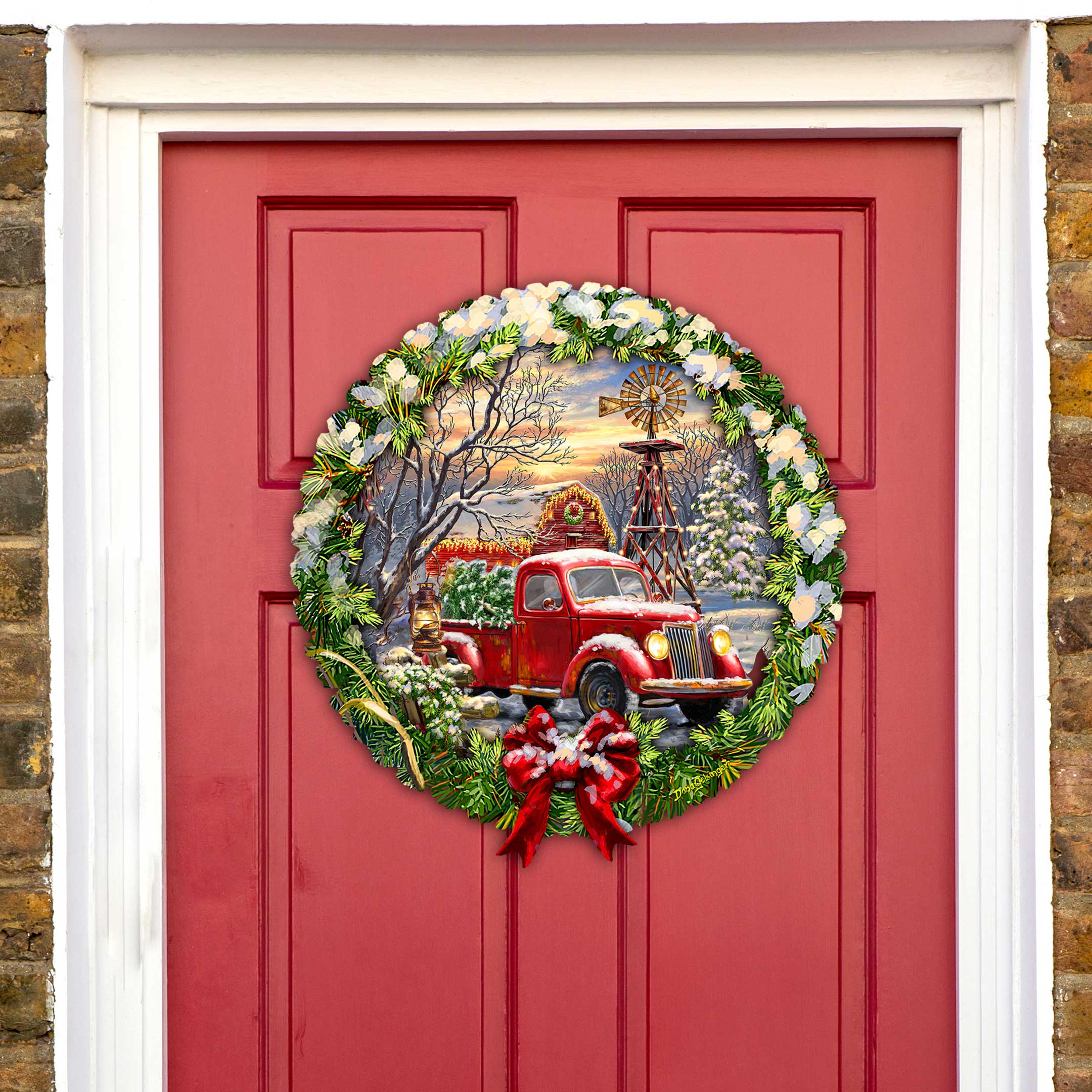 Christmas Wonderland Holiday Door Decor by D. Gelsinger - Christmas Decor-1