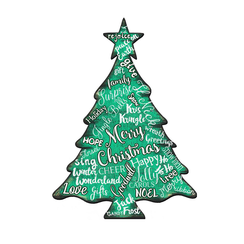 Merry Christmas Tree Holiday Door Decor - Christmas Decor -4
