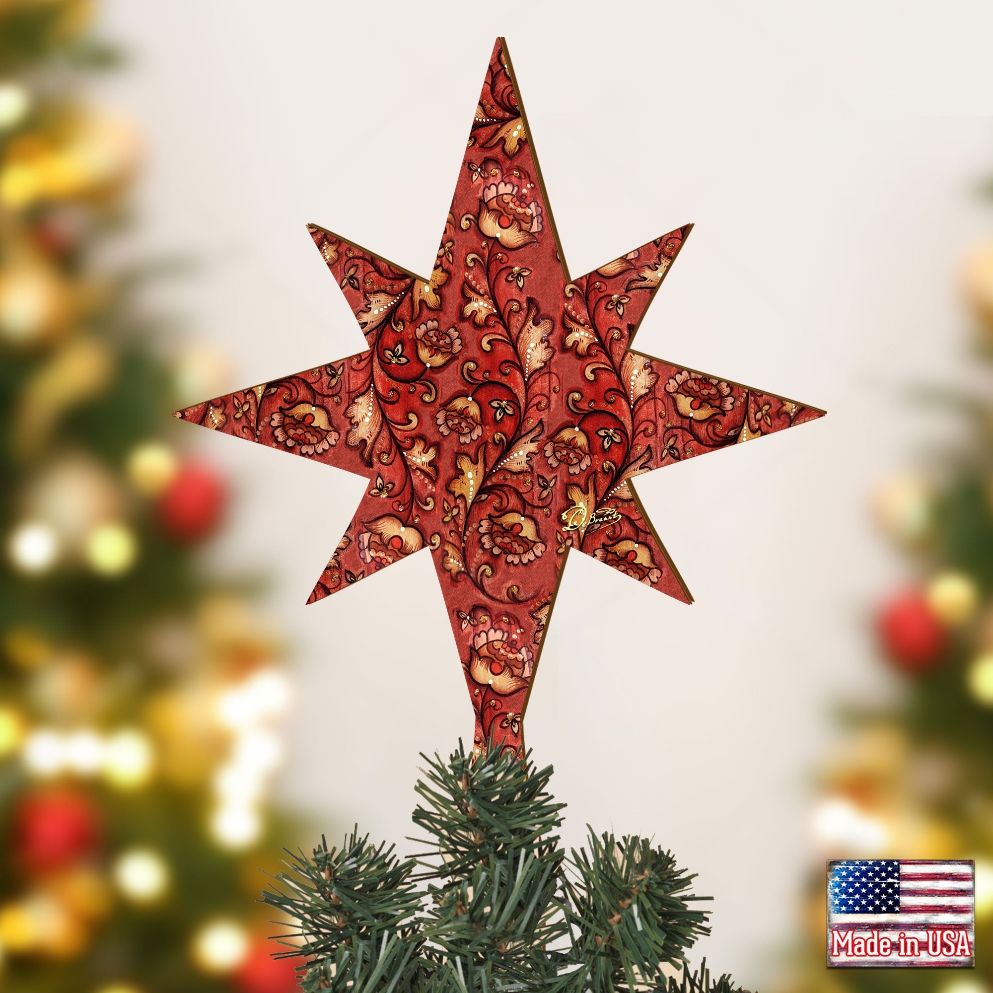 Classic Christmas Tree Topper by G. DeBrekht - Christmas Decor -3