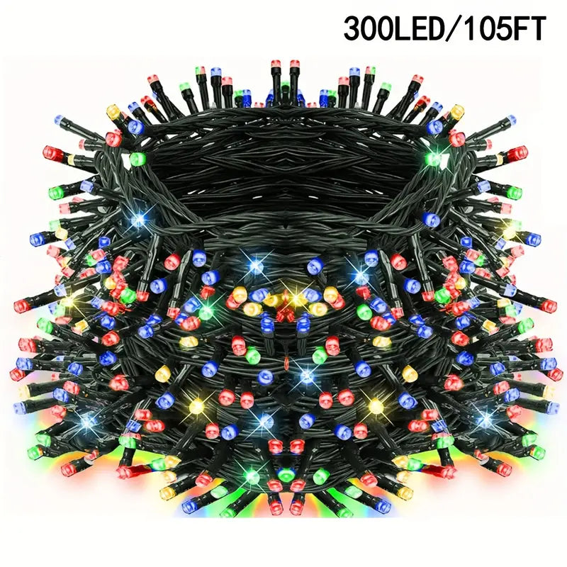 Christmas Solar String Lights - Multi-Colored, 8 Modes, Waterproof Fairy Lights-1