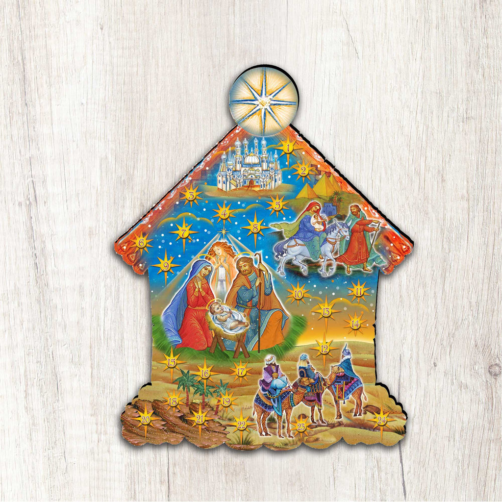 Up-Up and Away Christmas Door Decor by G. DeBrekht - Christmas Santa Snowman Decor-4