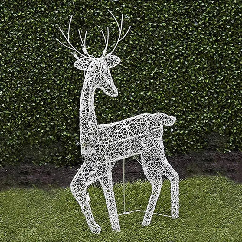 Lighted Christmas Deer Reindeer Family with LED Lights-4