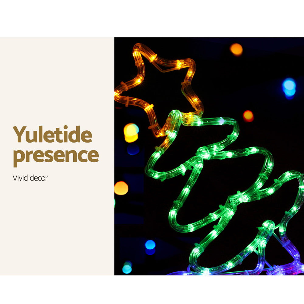 NNEDSZ Jingle Jollys Christmas Lights Motif LED Rope Light Train Xmas Decor-4