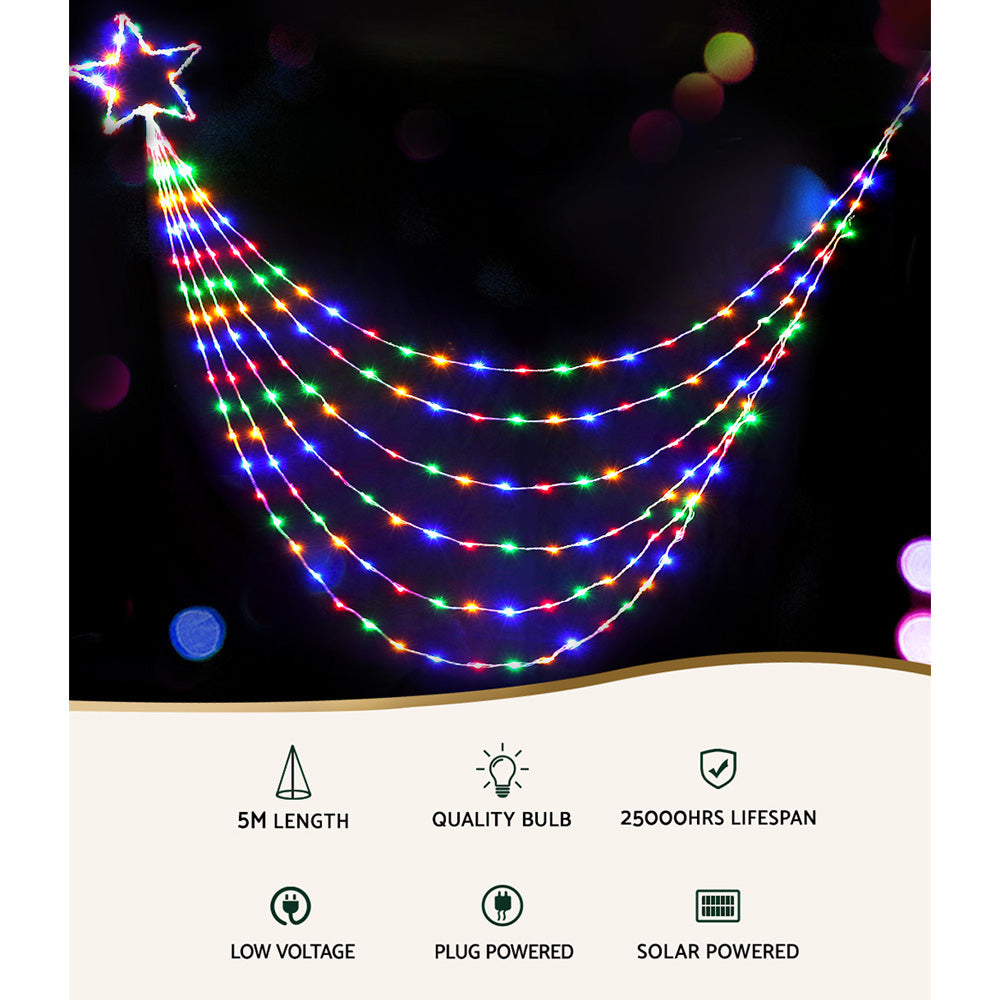 NNEDSZ 320 LED 5M Christmas Lights Solar String Fairy Light Jingle Jollys-2
