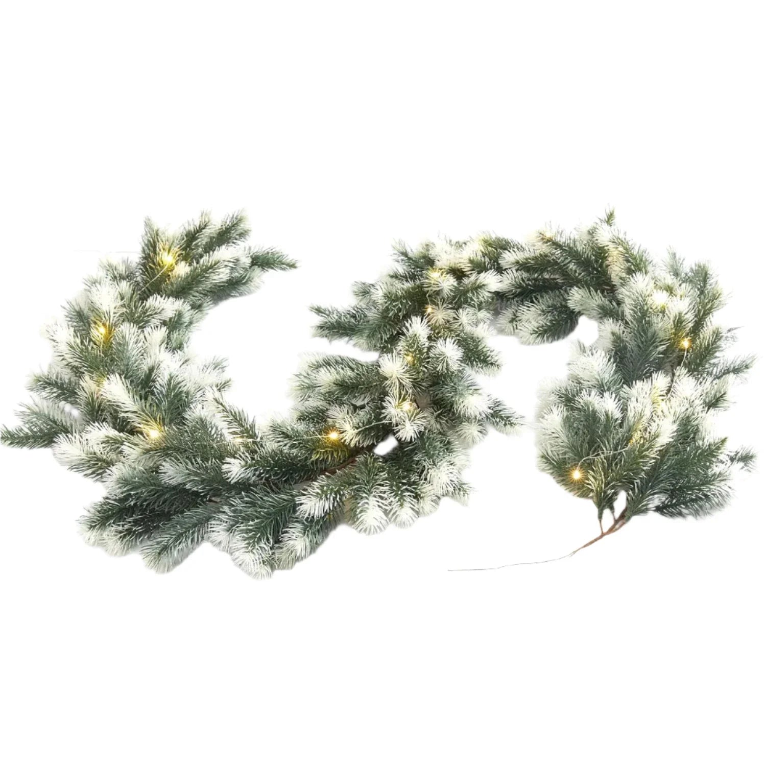 NNEOBA Pre-Lit Christmas Garland with Lights-0