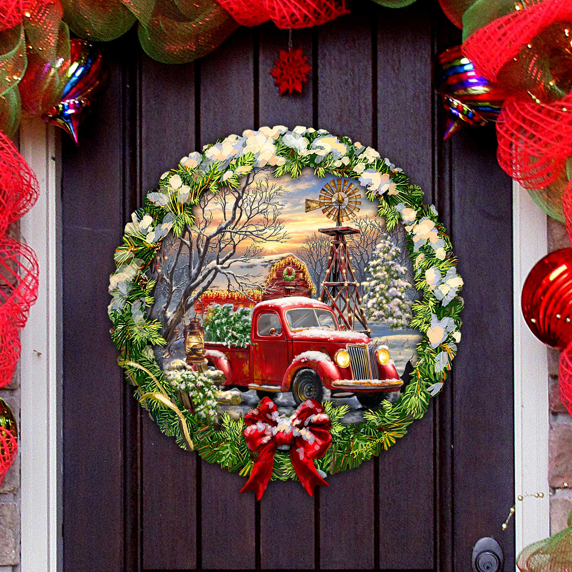 Christmas Wonderland Holiday Door Decor by D. Gelsinger - Christmas Decor-0