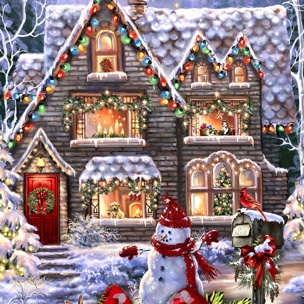 Christmas Door Decor by D. Gelsinger Wooden Holiday Hanger Ornament-3