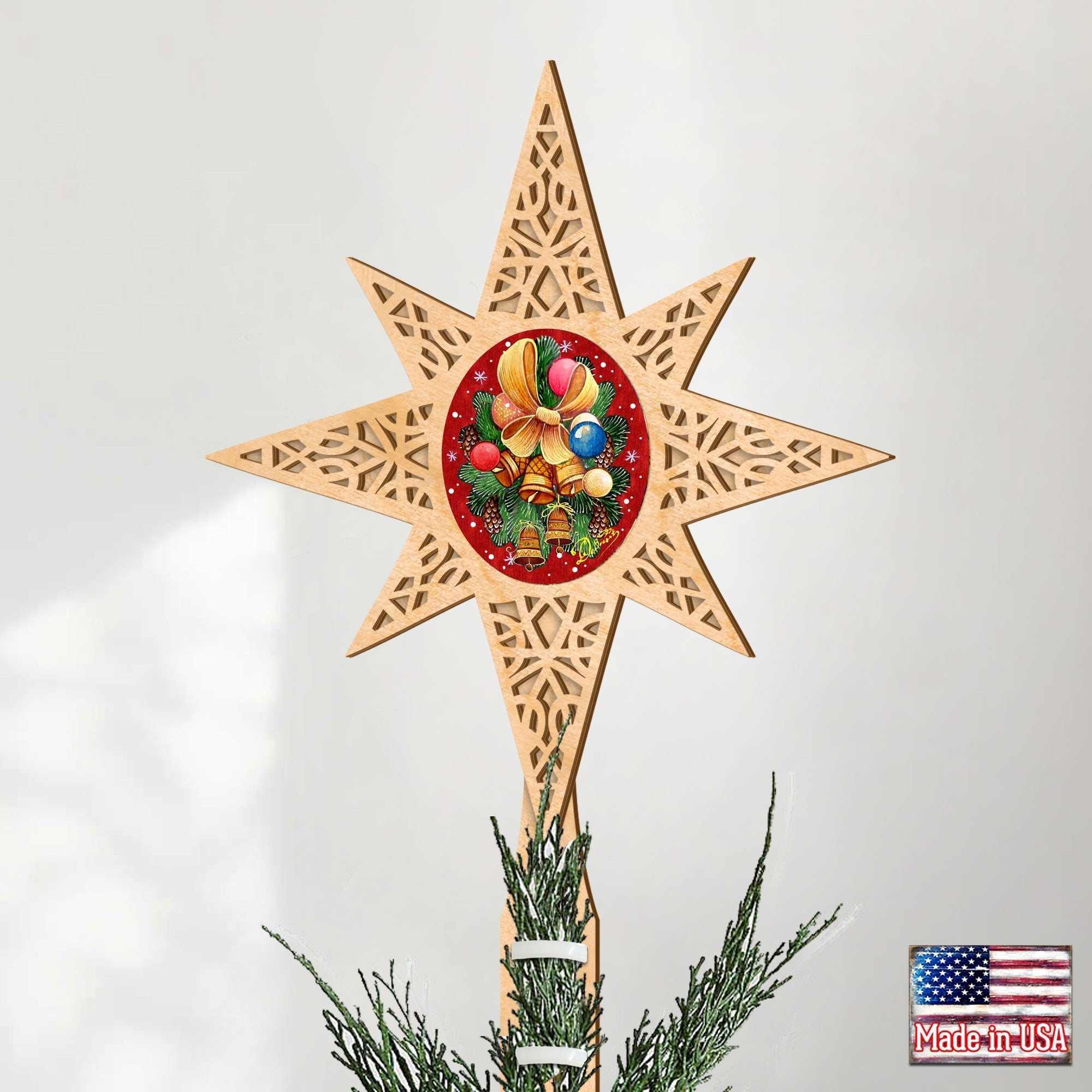 Classic Christmas Tree Topper by G. DeBrekht - Christmas Decor -4